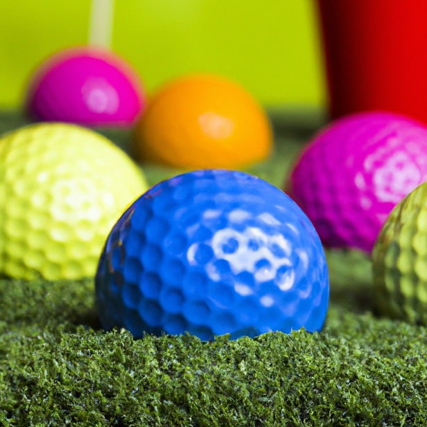Using Colored Golf Balls