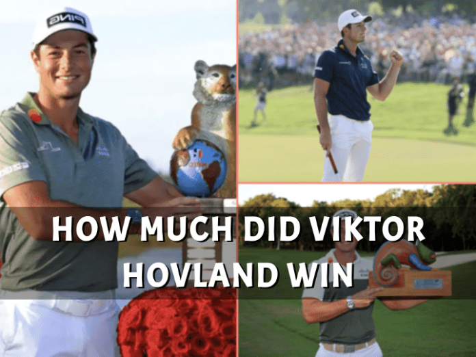 how much did viktor hovland win today at the bmw championship 1