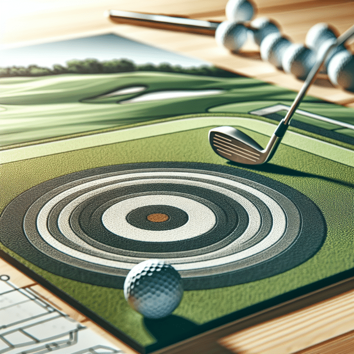 golf chipping mats practice short game shots with chipping targets