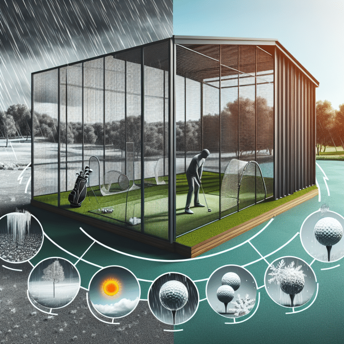 golf nets enclosures weatherproof enclosures for multi season practice 1