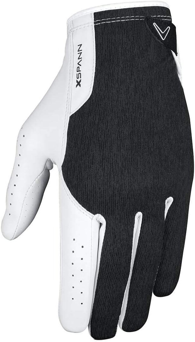 callaway golf mens x spann compression fit premium cabretta leather golf glove