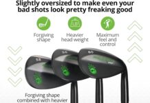 bombtech premium golf wedge set 52 56 60 degrees golf wedges max groove for increased spin black wedges 1